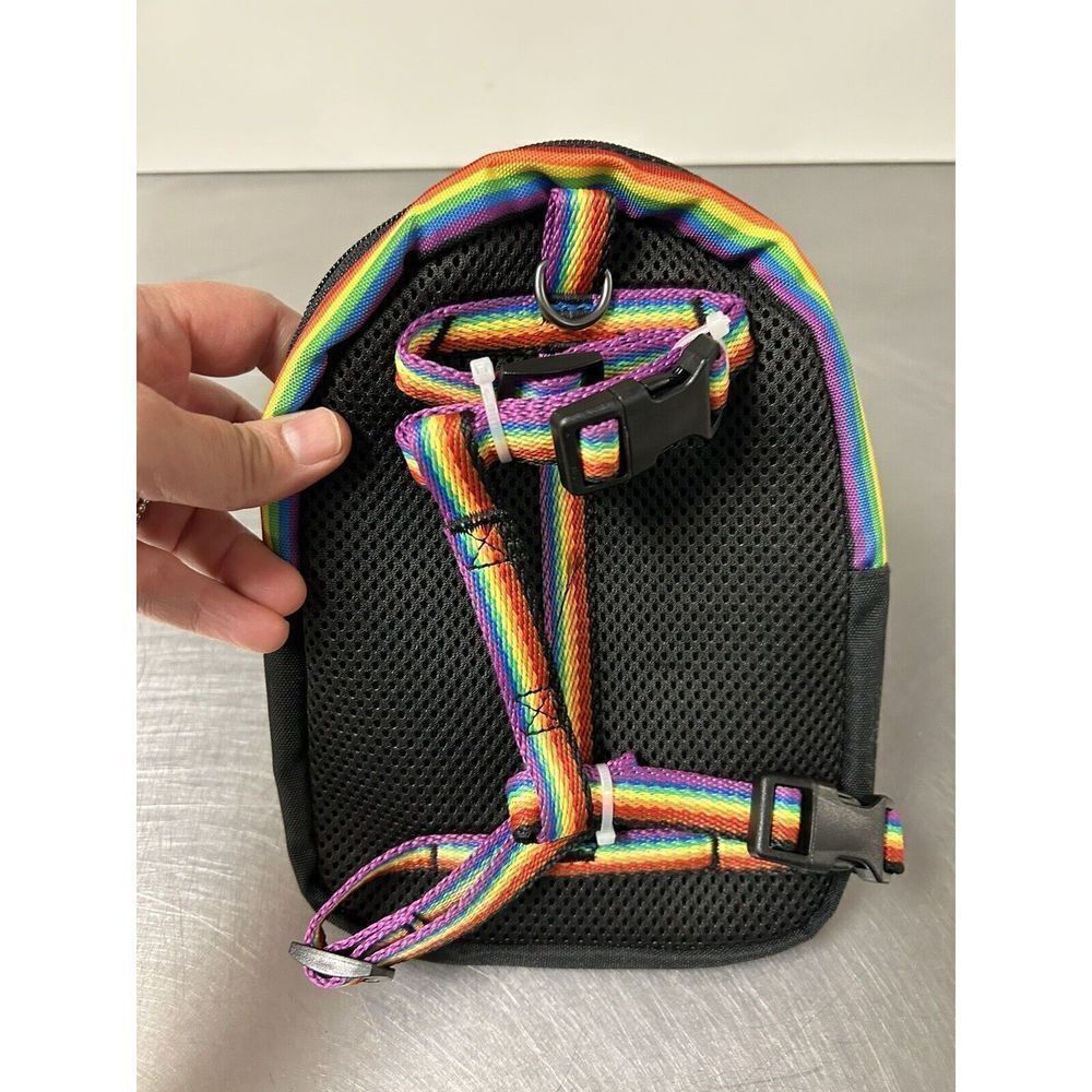 Pride Dog Backpack Bag Unconditional Love Rainbow Pet, New No Tags. - Picture 4 of 6